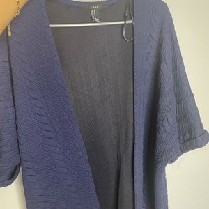 Open front short sleeve cardigan